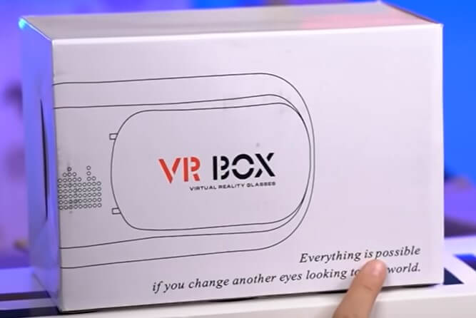 Vỏ hộp của kính thực tế ảo giá rẻ VR Box 2